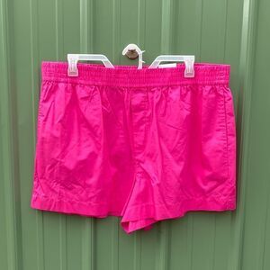 Women's High Rise Pink Cotton Pull On Boxer Shorts Size XXL